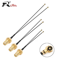 1to2 1to3 SMA Splitter Cable SMA Female to 2 x u.FL MHF Female RG1.13/0.81MM Pigtail Jumper WIFI Antenna Extension Coaxial Cable