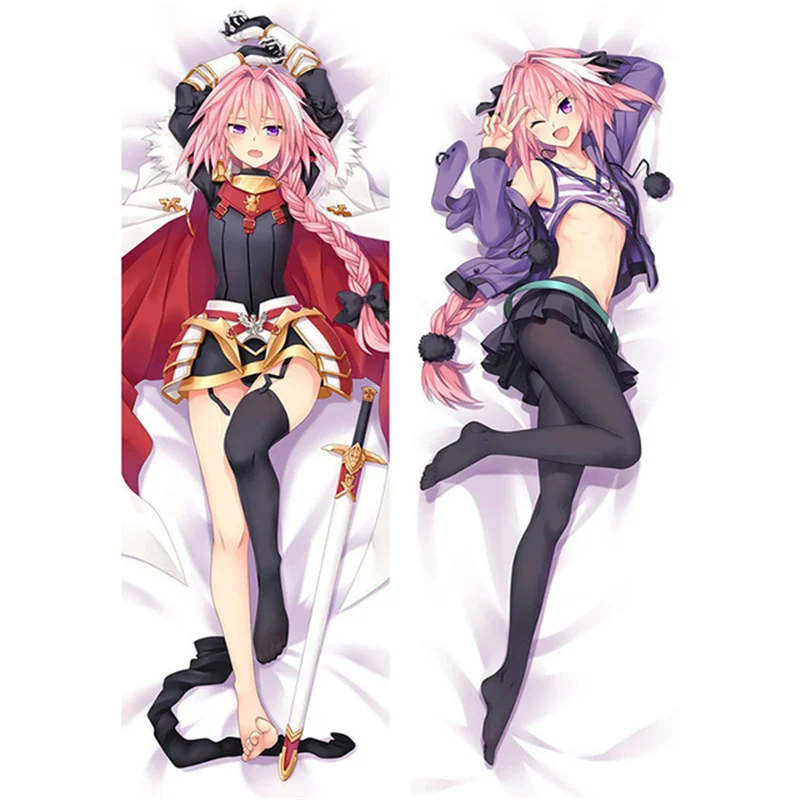 Astolfo Rider Fate/apocrypha Dakimakura Anime Hugging Body Pillow Case 2 Side Print Soft Custom Throw Soft Pillowcase Otaku Gift