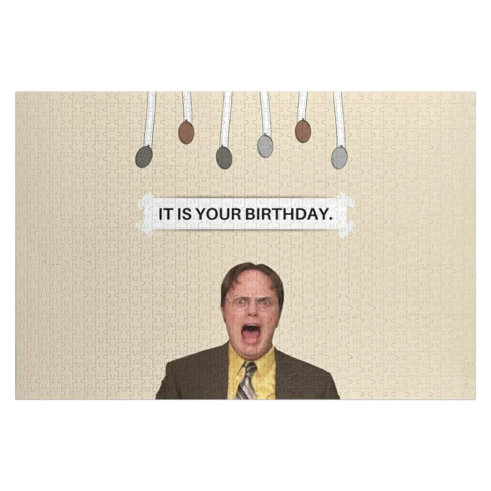 

Dwight Schrute Meme Birthday Jigsaw Puzzle Wooden Jigsaws For Adults Personalized Gift Ideas Puzzle