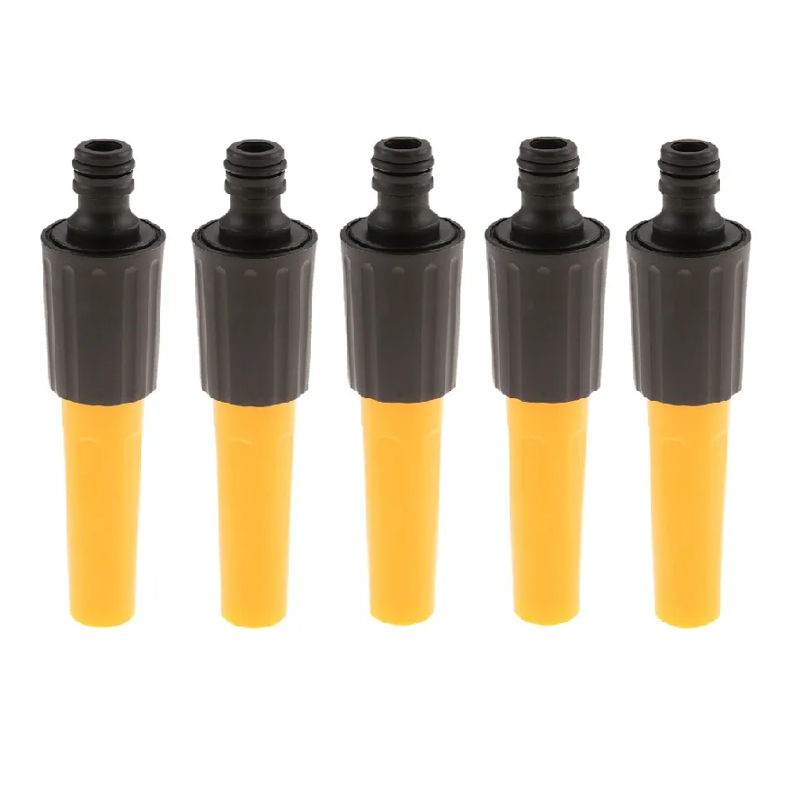 5pcs Direct Hose Nozzles Adjustable Water Spray Gun Head Straight Jet /Fan-shape Splash Universal Quick Connect Garden Lawn Yard