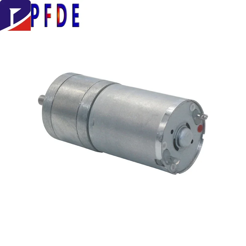 JGA25-370 Geared motor DC motor 6V 12V 24V electric gear motor high torque 12/16/27/35/58/77/128/169/282/625/1364rpm