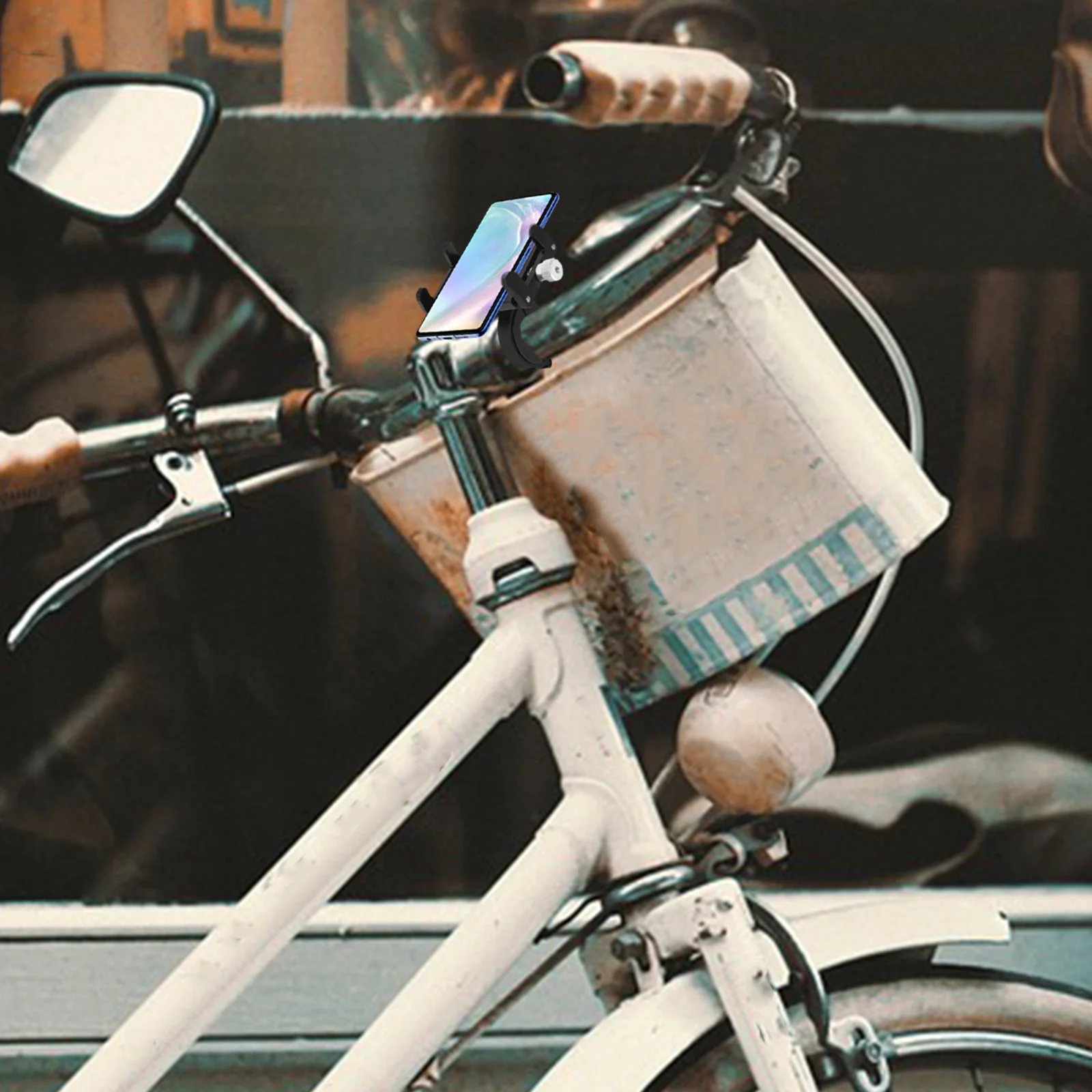 Bike Phone Holder Wear Resistant Secure Fast Installation Phone Mount Stand for Bicycle Handlebar Cycling Mobile Cellphone