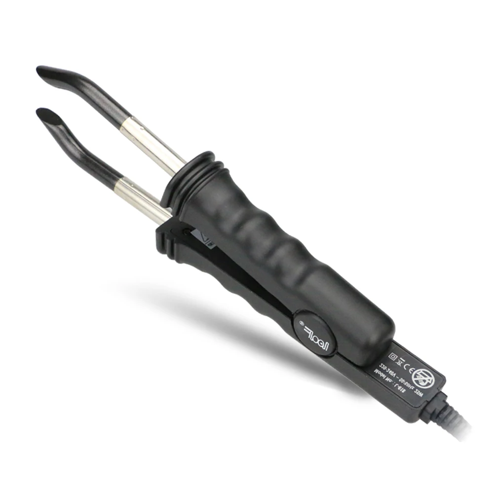 Herramientas de extensión de cabello de silicona, herramienta adhesiva de queratina eléctrica giratoria, codo, herramienta profesional de extensión de cabello para talleres