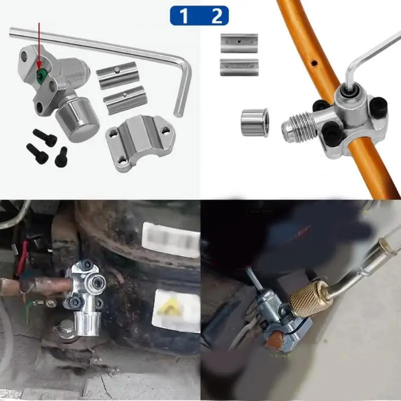 

E5BE LANG LAST HVAC клапаны 4PEECES METAL GILE DEAST, подходящая для 1/4 дюйма 5/16