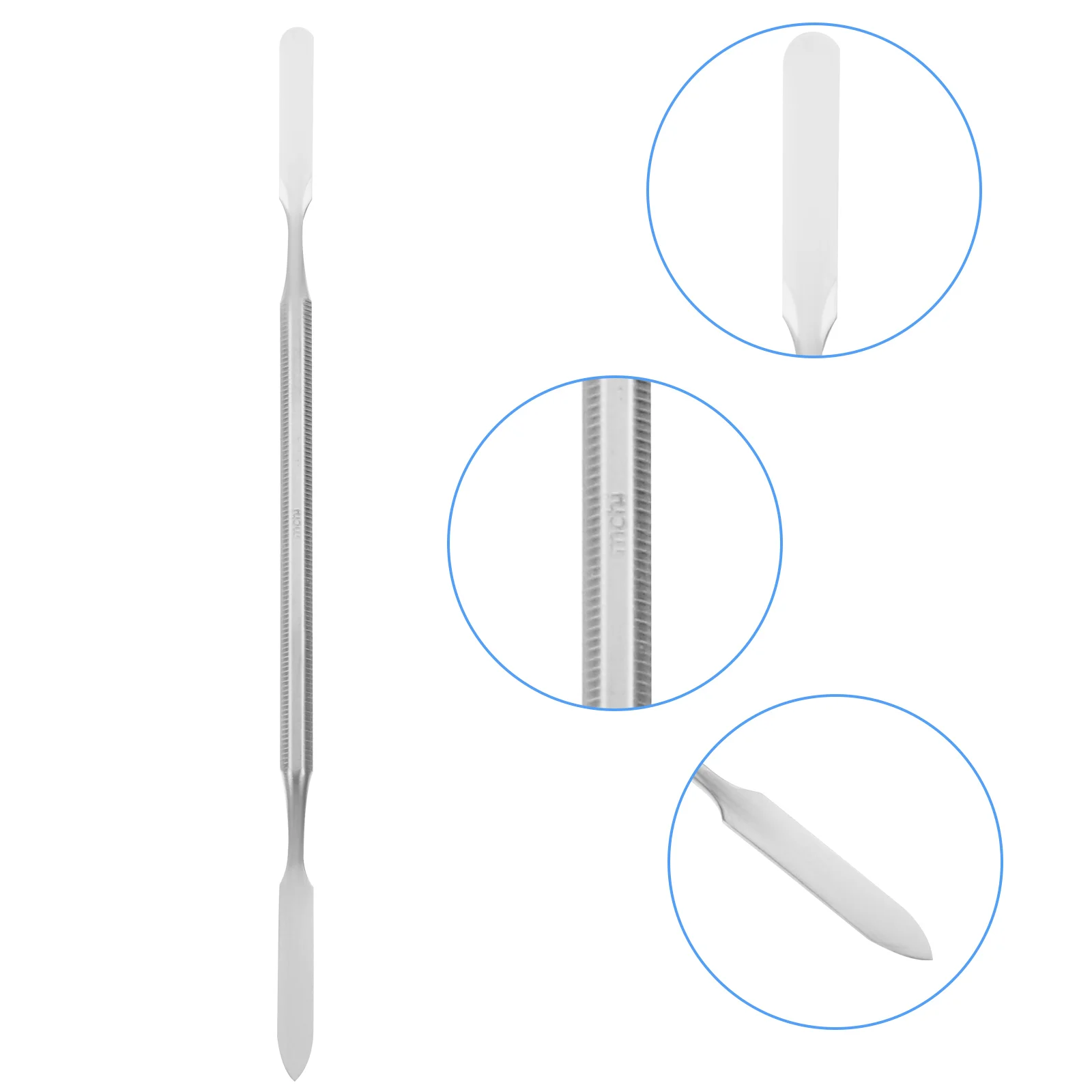 

2 Pcs Double Sided Scraper Stainless Steel Mixing Spatula Dental Mixer Plaster Tool Cement Material