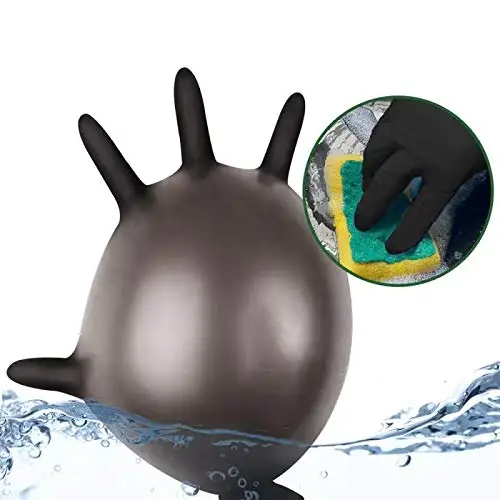 10/100 Pack Disposable Black Nitrile Gloves For Household Cleaning Work Safety Tools  Gardening Gloves  Kitchen Cooking Tatto