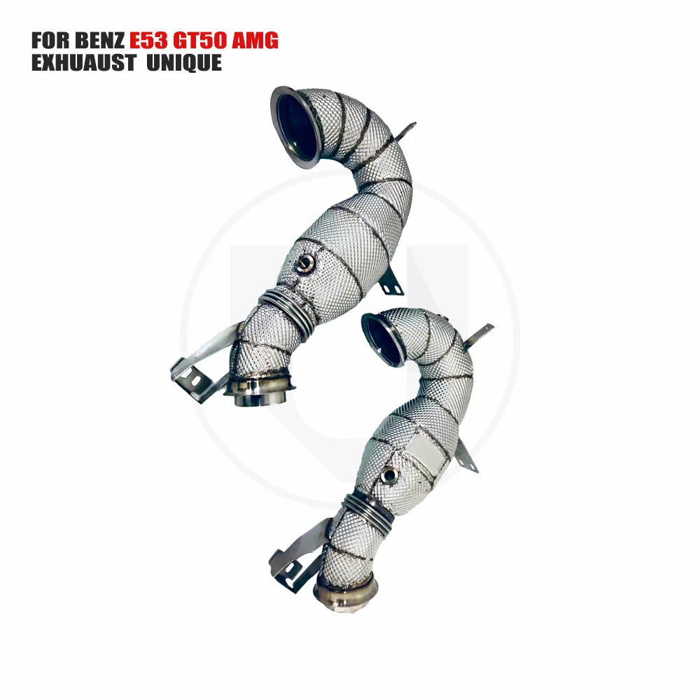 

UNIQUE Exhaust Manifold Downpipe forMercedes Benz BE53 GT50 Car Accessories With Catalytic converter Header Without cat pipe