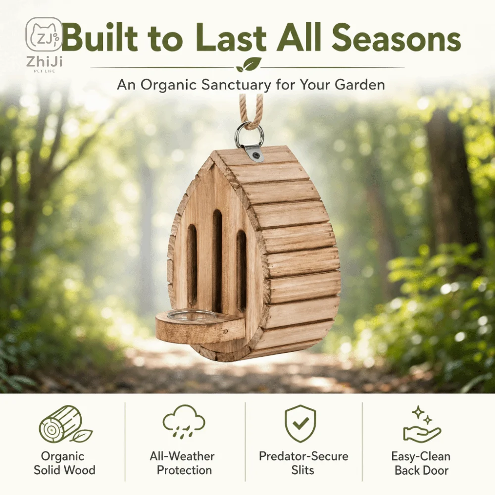 木製蝶の家 吊り下げ式装飾用受粉昆虫ハウス 自然生息地 2i - Home Decor Habitat のレビューと価格