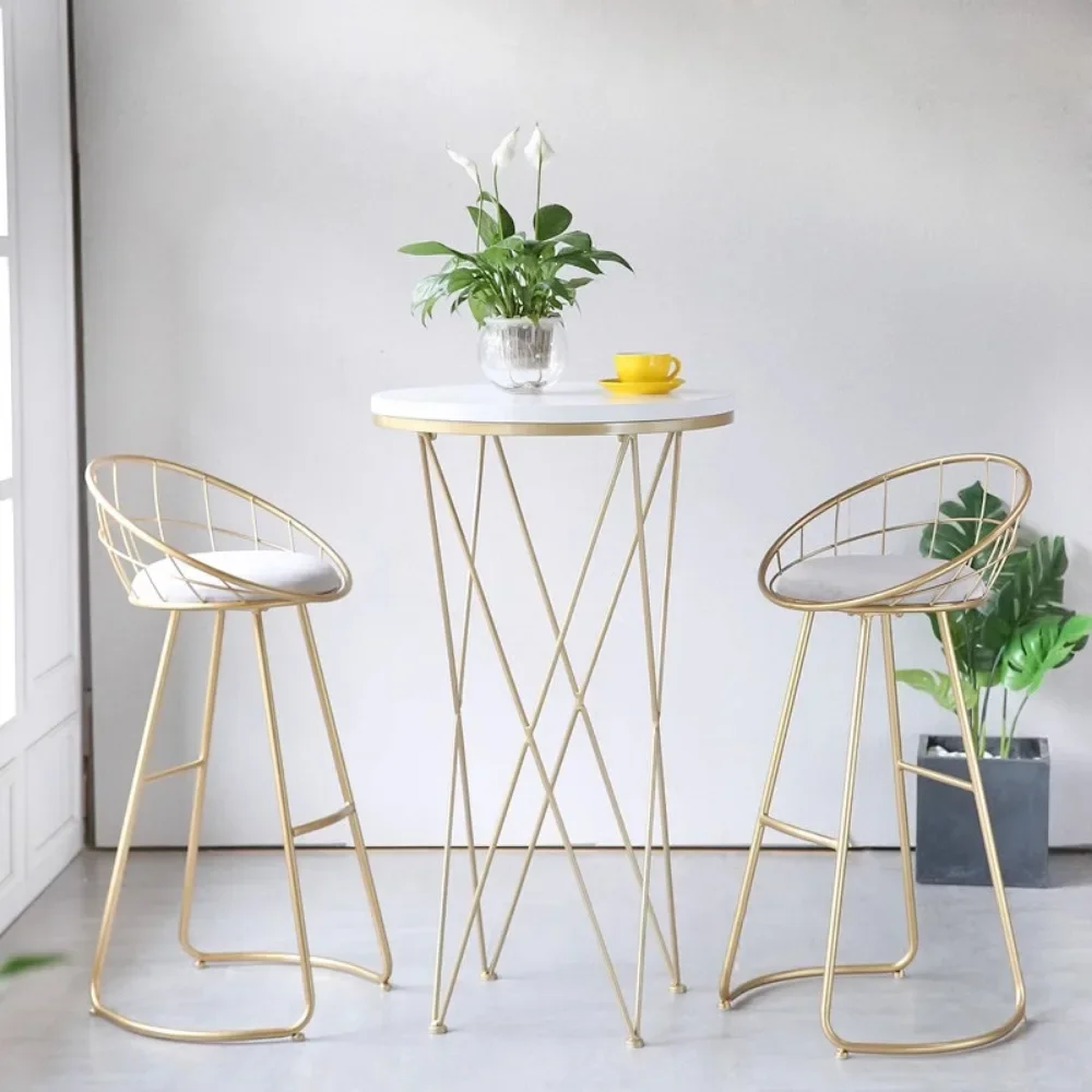 

Luxury Chairs Design Bar Stool Modern Waiting Counter Metal Kitchen Island Makeup White Banks Cadeira Ergonomica Round Office