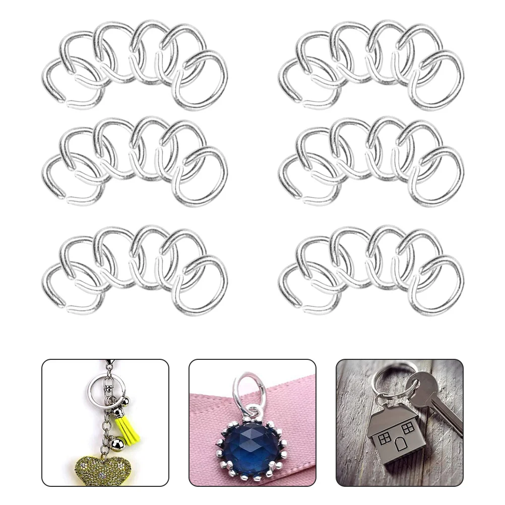 

300Pcs Copper Open Jump Rings for Jewelry Making DIY Bracelet Necklace Accessory Small Connecting Rings Craft Repair Kit