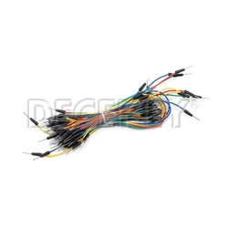 65pcs Breadboard Wires/Jumper Wires/Connector Wires/Lead Wires Breadboard Jumper Cables Male To Male Diy Electronic Kit