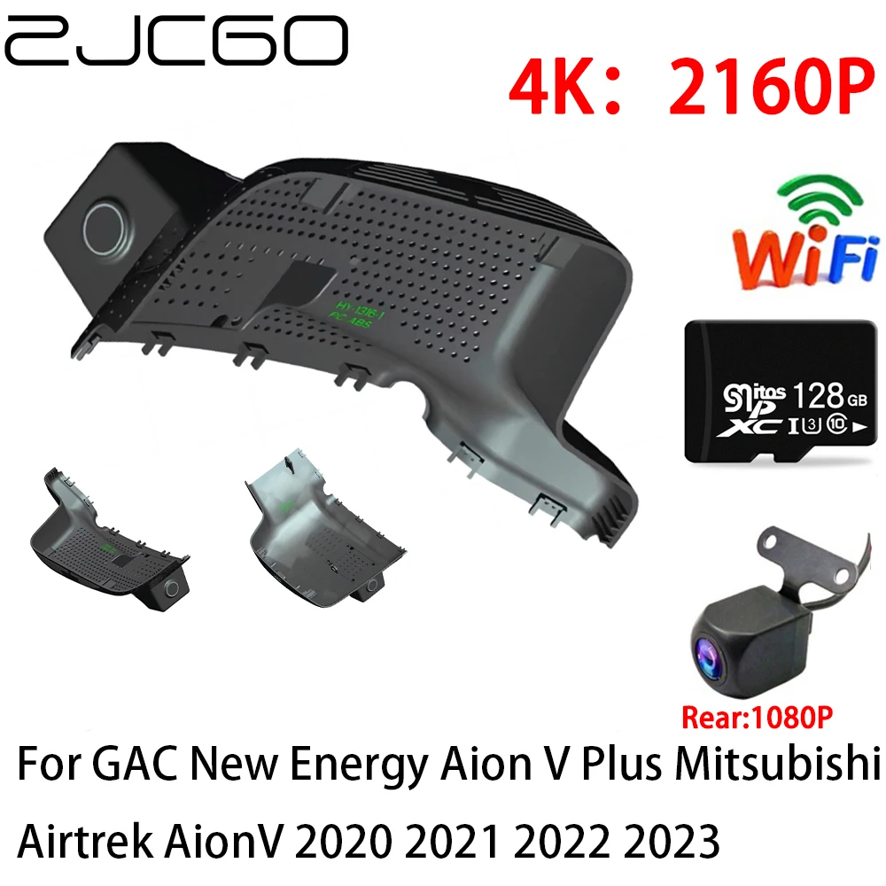 

ZJCGO 2K 4K Car DVR Dash Cam Wifi Front Rear Camera 2 Lens 24h for GAC New Energy Aion V Plus Mitsubishi Airtrek AionV 2020~2023