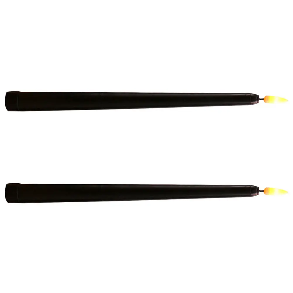 2Pcs LED Electronic Light Battery Operated Flameless Lamp for Halloween Desktop Ornament Bedroom Night Light Party