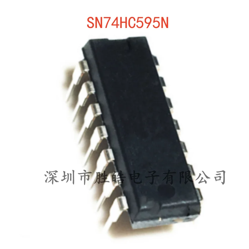 (10PCS)  NEW  SN74HC595N    74HC595N   Logic chip-Register  Straight in  DIP-16  SN74HC595N  Integrated circuit