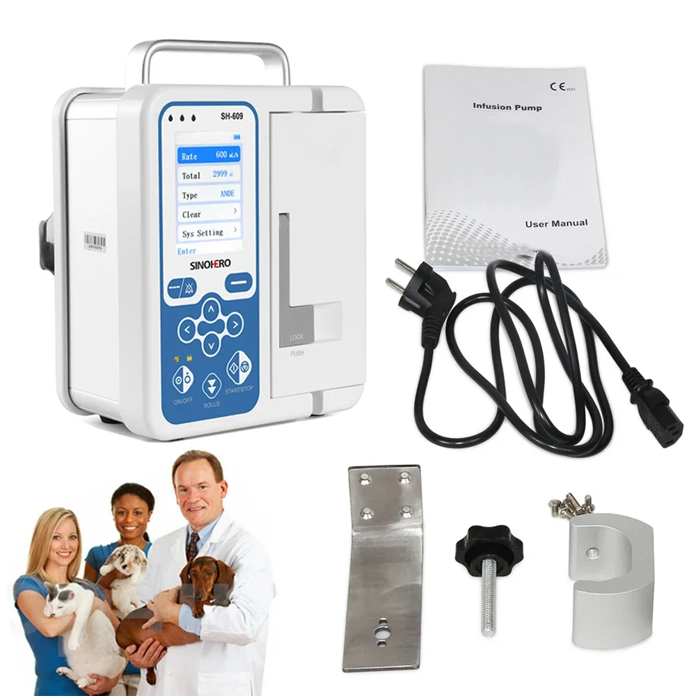 1Pc Contec Sp750 Infusiepomp Menselijk Of Veterinair Gebruik Real-Time Alarm Groot Lcd-Scherm Volumetrische Iv-Vloeistof Spuitpomp