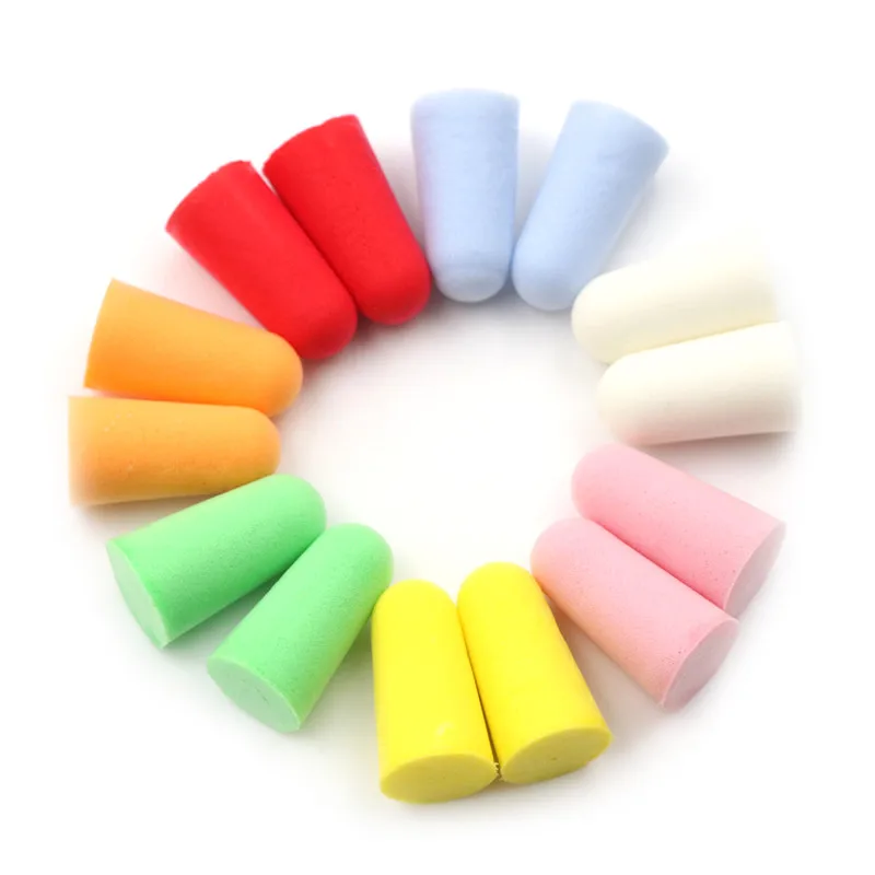 New 10 Pairs PU Foam Ear Plugs Anti Noise Snore Earplugs Comfortable For Study Sleep