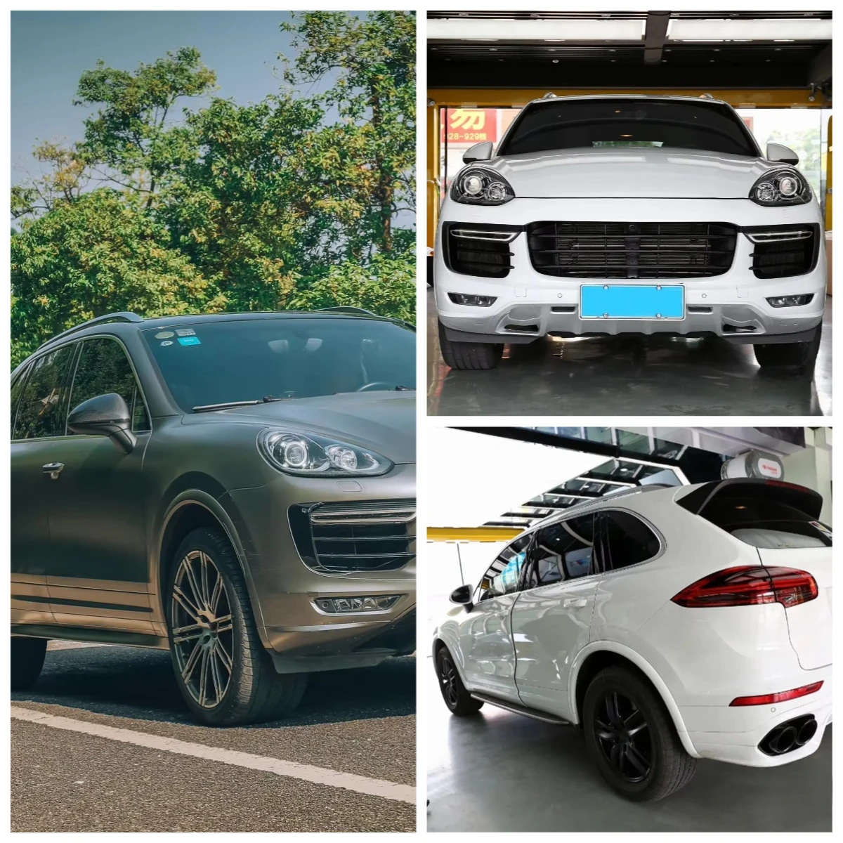 KM Upgrade Turbo GTS Style Bodykit for Cayenne 958.2 2015-2017 Front Bumper Facelift with Rear Diffuser Side Skirts Car Bumpers