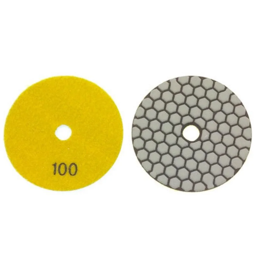 Dry Polishing Dry Use Flexible Pad Resin Flexible Sanding Pad 4 Inch 100mm 1.5mm Thickness 100mm Diameter Dry Polishing