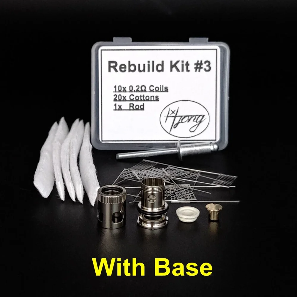 ل PNP RBA لفائف إعادة بناء شبكة عدة ل VOOPOO VM6 VM5 VM4 VM3 VM1 TM1 إعادة بناء القطن لفائف جراب خزان عدة