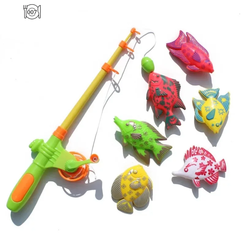 Children Bathtub Magnetic Fishing Toy Swimming Bathing Pool Water Floating Fish Toy Parent-child Interactive Toys Game Baby Toys