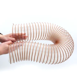 Transparent PU Tube, Dust Suction, Vacuum Fume, Exhaust Hose,Air Tube,1Meter*0.63mm Thickness,Inner Diameter25-