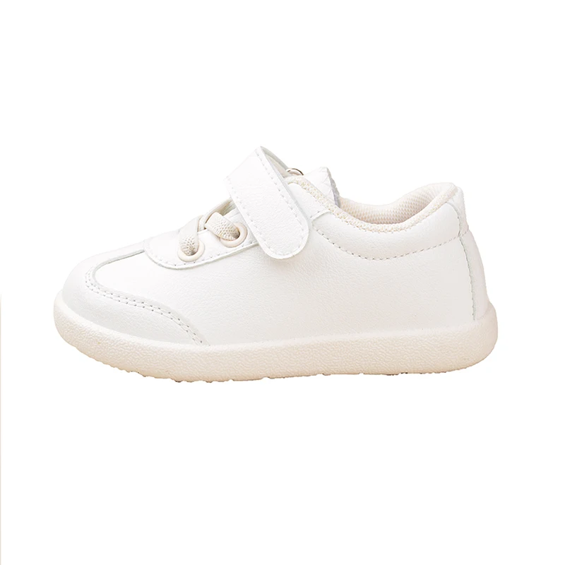 Boys Easy to Run Wear-proof Fashionable Sneakers Girls  Simple Design Adorable Presentable Small Leather Shoes EK9S51 EK9S58