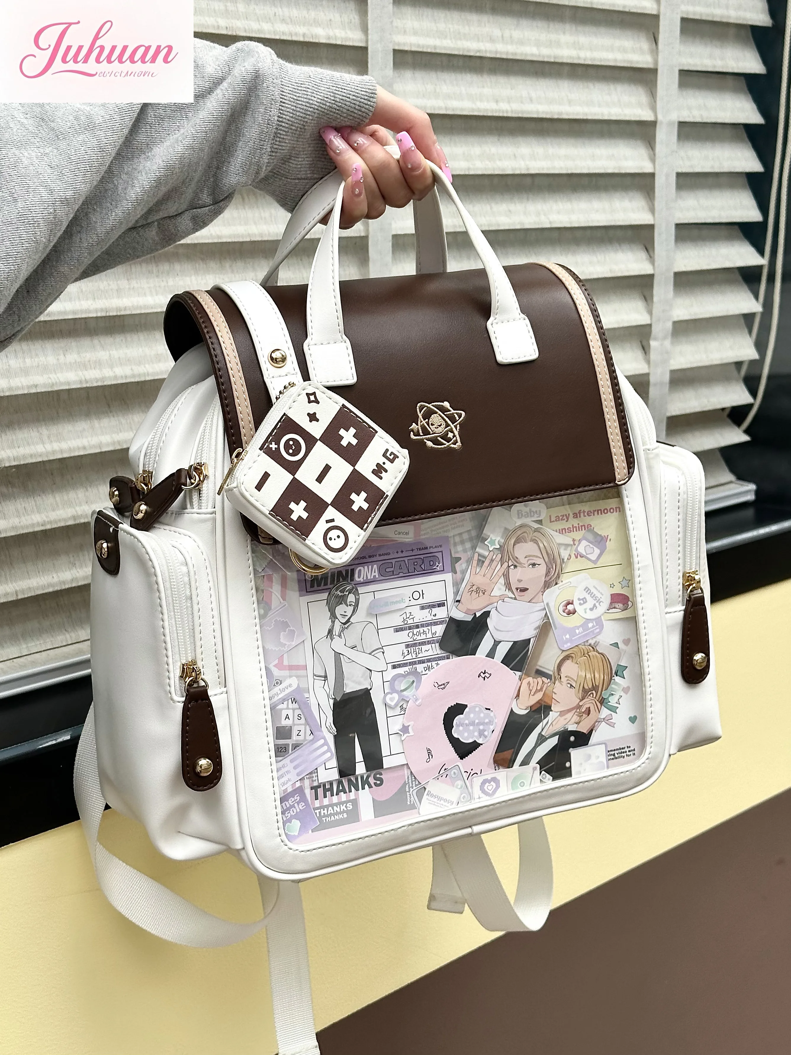Japanese College Style Cute Baby Bag Big Food Volume Two-dimensional Comic Cambridge Book Bag Double Shoulder Neutral Lta Bags