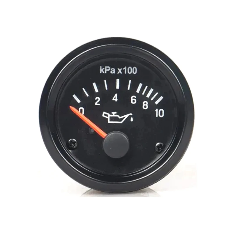 Engine Parts Oil Pressure Gauge Meter 12V 0-10Bar Truck Meter 52Mm Generator Set Car Accessories