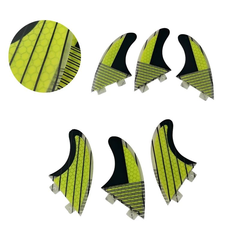 Surf Fins M Double Tbss Base Tri Fins Carbon Fiber Surfboard Fins G5 3 Fins Set UPSURF FCS FINS Thruster For Surfing