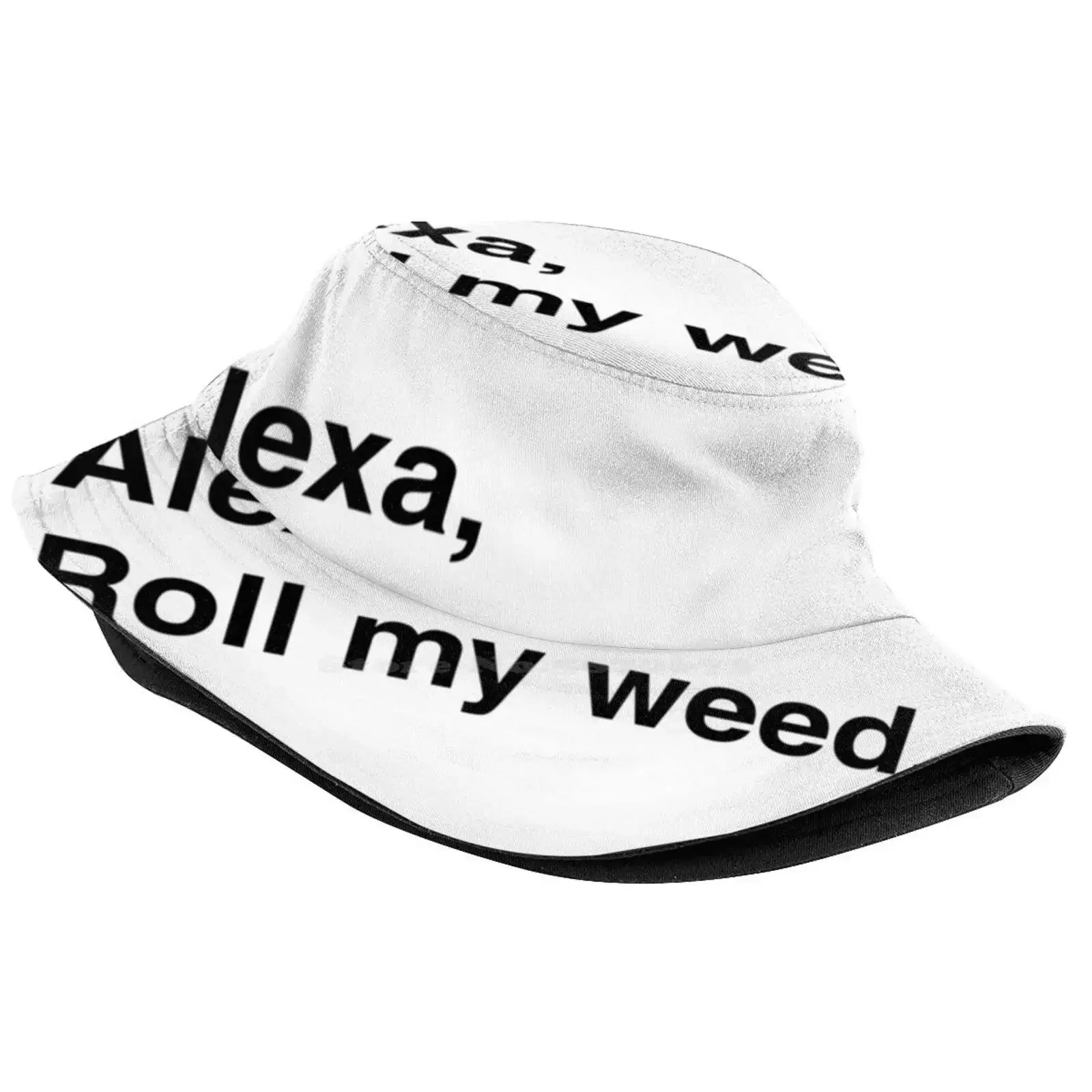 Alexa Sun Cap Fisherman Hat Bucket Hats Alexa Assistant Roll My Funny Digital Life Lifestyle Stoner Pothead Joint