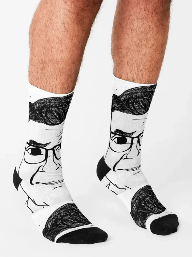 Stephen Colbert Caricature Socks hip hop Running floral winter gifts Socks For Girls Men's
