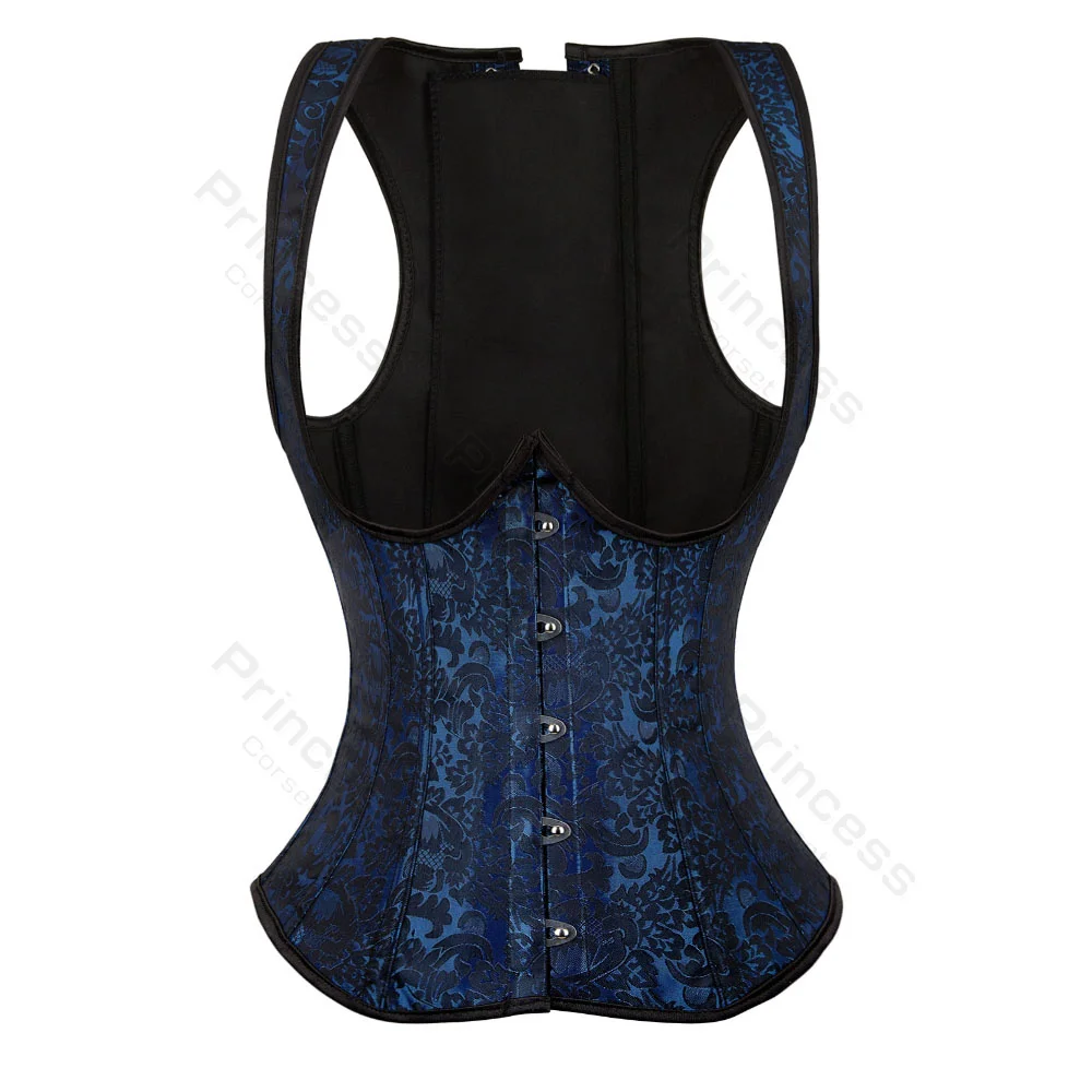 Corsets for Woman Gothic Corset Underbust Steel Boned Corsets with Straps Steampunk Corset Vest Top XS-7XL Plus Size