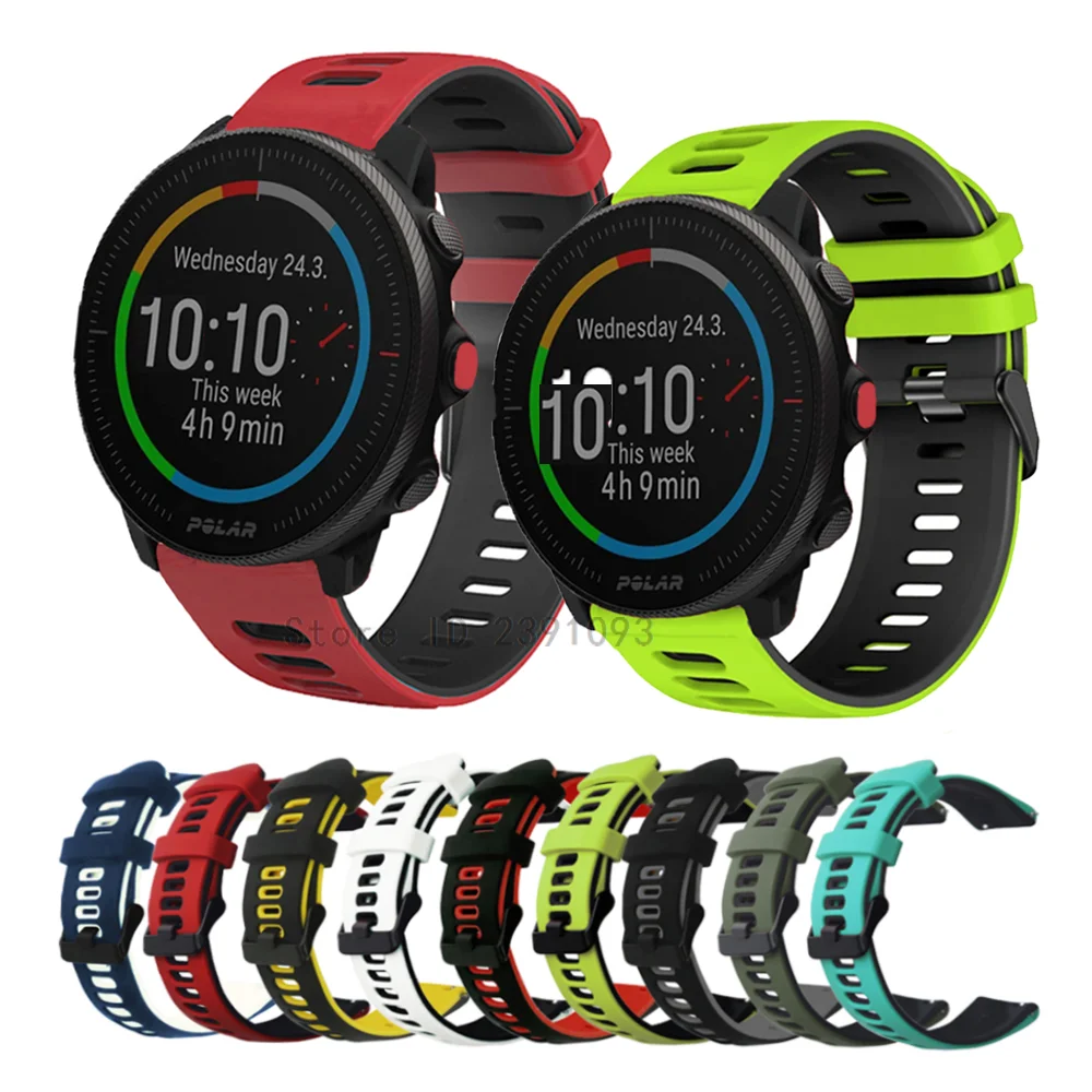 Weiches Silikonarmband für Polar Vantage M, Armband für Polar Ignite 2 / Unite / Grit X / X Pro Sport-Armband, Smartwatch-Armband