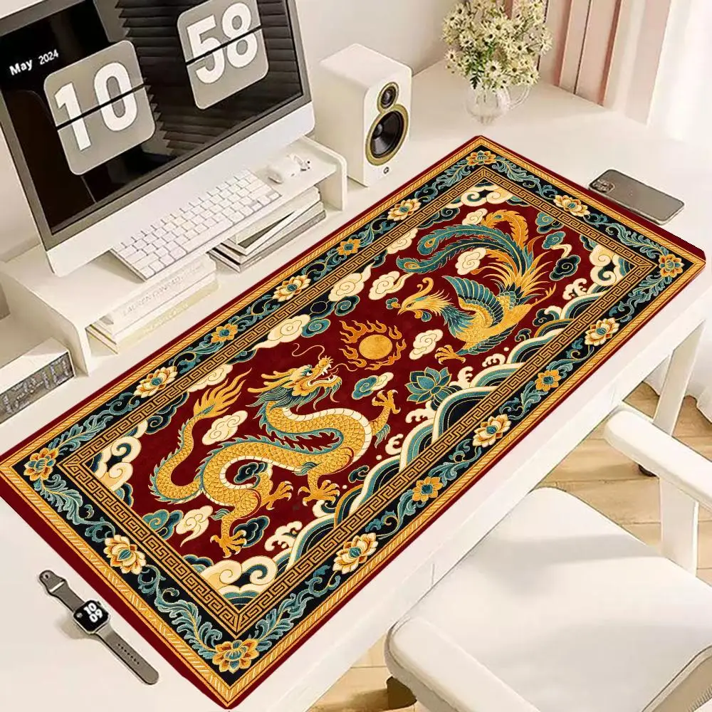Circus Elephant Lion Persian Rug Pattern Play Mat Smooth Cloth Surface For Kids Bedroom