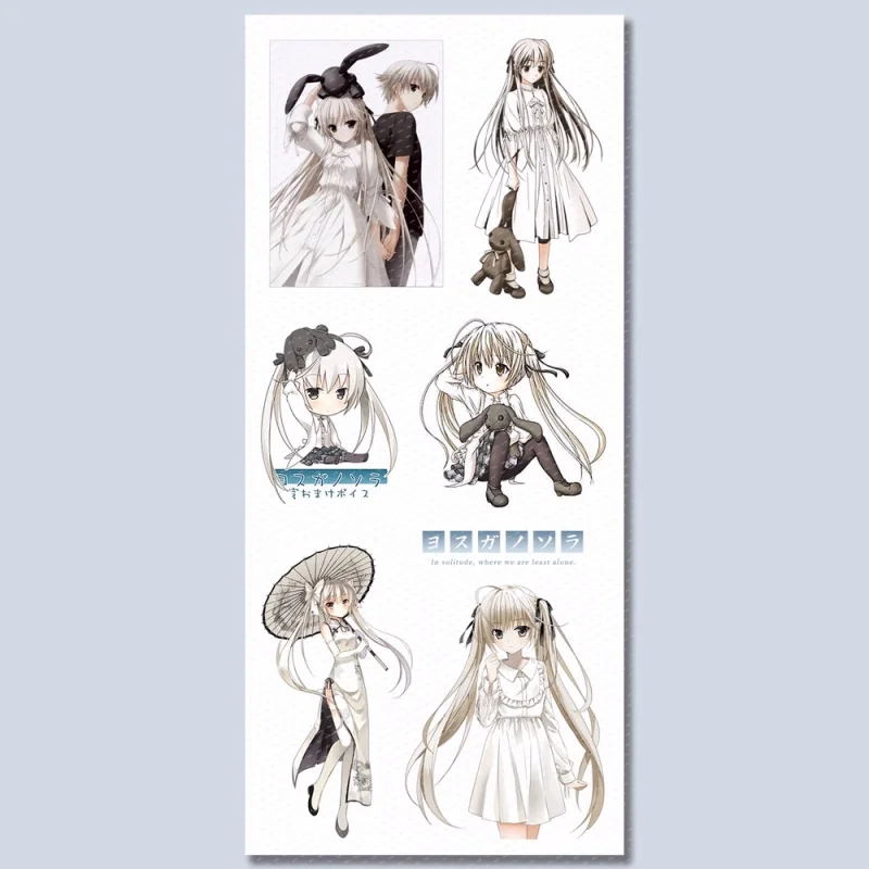 3 stücke/1 Packung Yosuga kein Sora Kasugano Sora Aufkleber wasserdichtes Gepäck Telefon DIY Sammelalbum Aufkleber Aufkleber Dekor Cosplay 7107