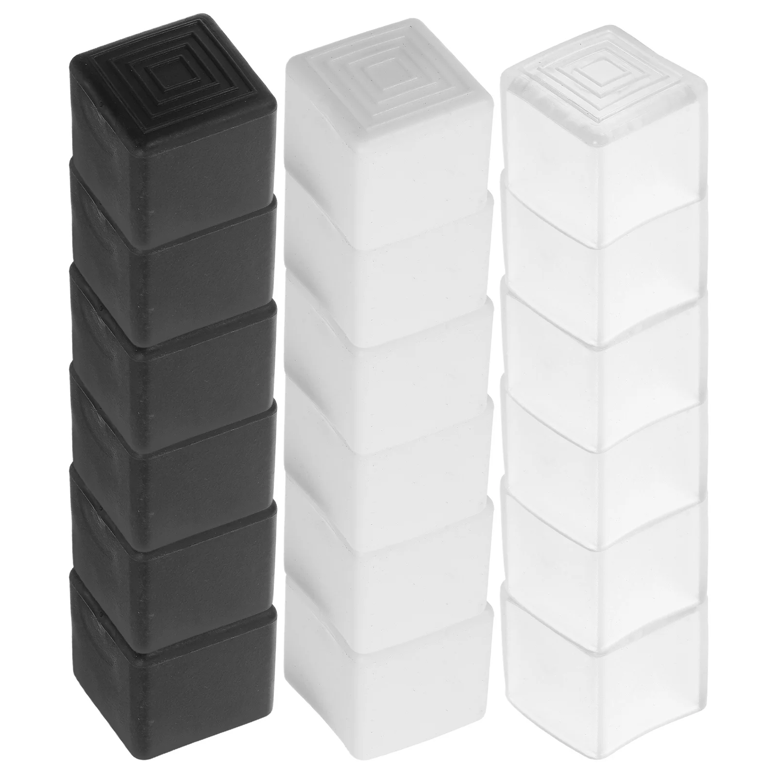 

36Pcs Square Furniture Cups Chair Leg Floor Protectors for Hardwood Floors Anti-Slip Pads Noise Reduction Furniture Bumpers