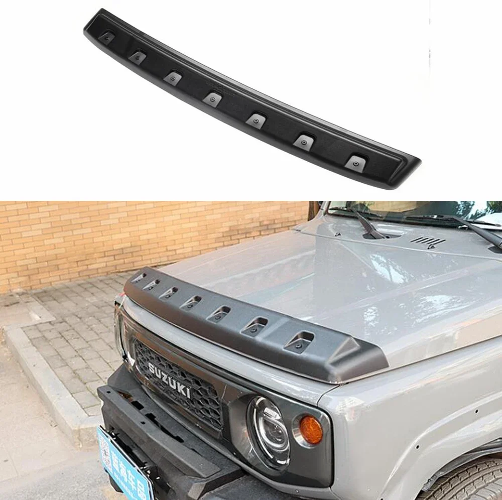 2019 To Up For Suzuki Jimny JB74 Car Front Hood Protector Sandstone Baffle Block Deflector Shield Exterior Accessories Body Kit