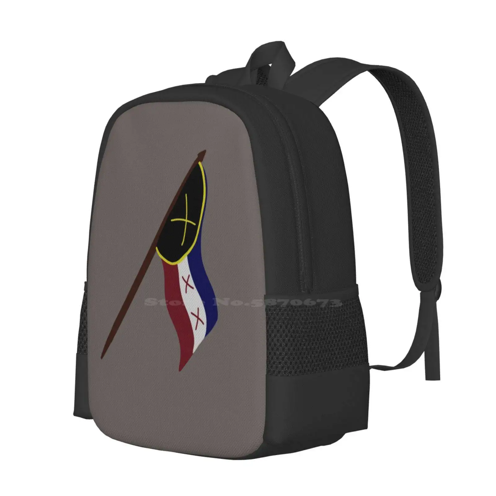 L'Manburg Flag Bag Backpack For Men Women Girls Teenage Dreamsmp Dream Smp Mcyt Wilbursoot Wilbur Soot Tubbo Lmanburg Flag