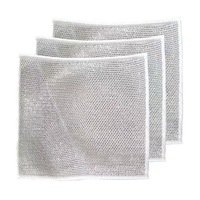 Double-Sided Double-Layer Silver Wire Cloth Kitchen Cleaning Home Wire Household Daily Necessities