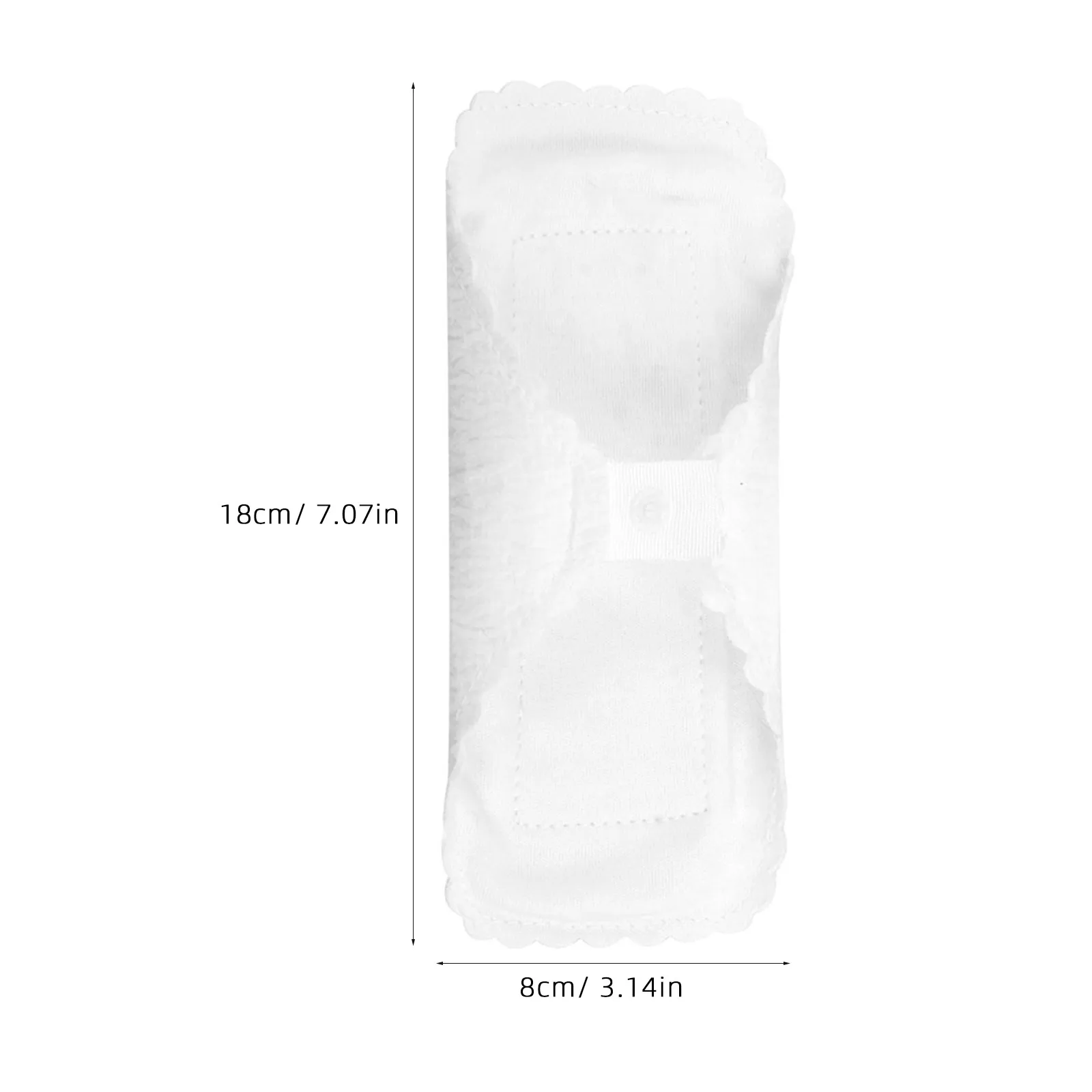 3Pcs Washable Sanitary Pads Cotton Menstrual Napkins Thin Breathable Reusable Eco Friendly Hidden Button Secure Fit