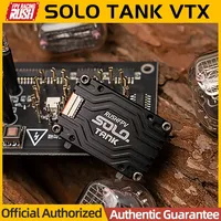 RUSH TANK SOLO 5.8G VTX Video Transmitter 1.6W High Power 48CH CNC Shell Built-in Microphone For RC FPV Racing Drone RUSHFPV