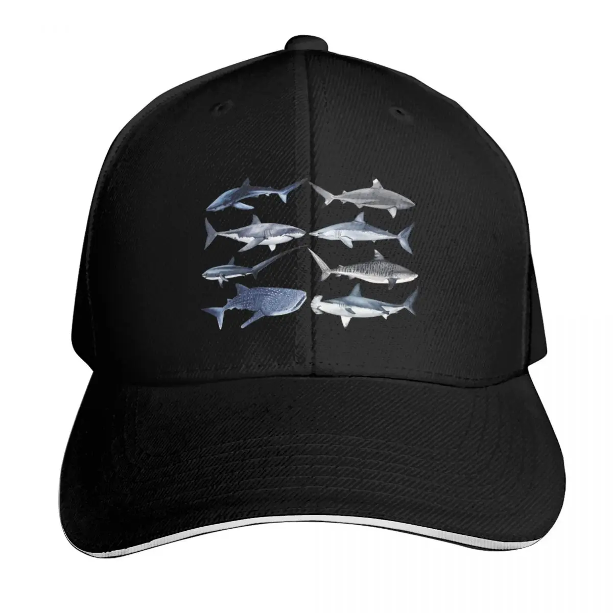 Copia de Sharks Baseball Cap Sun Protection UPF 50+ Breathable Mesh Back Adjustable Buckle Closure