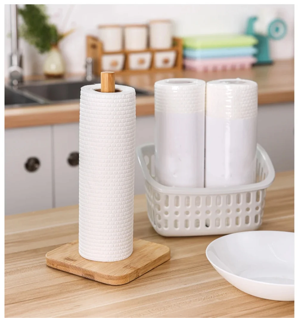 Reusable Cleaning Cloths Household Kitchen Disposable Rags Non-woven Dish Rag Wash Paper Towels Non-stick Oil Dishcloths