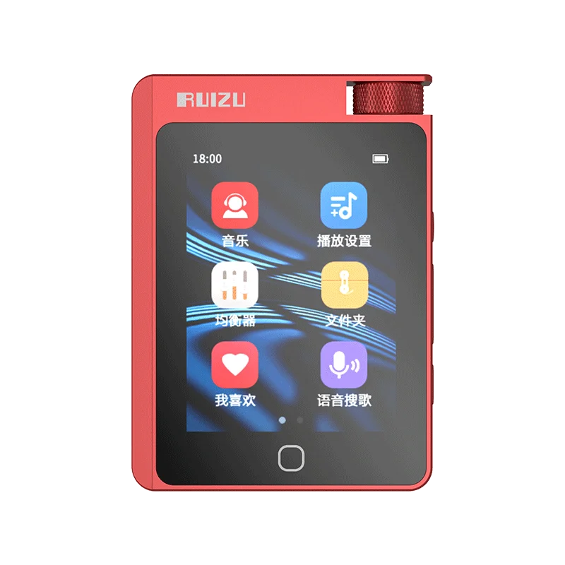 جديد RUIZU A55 HiFi مشغل موسيقى MP3 بدون فقدان 16 جيجابايت بلوتوث 5.0 DSD256 فك تشفير جهاز Walkman الرياضي الصغير المحمول