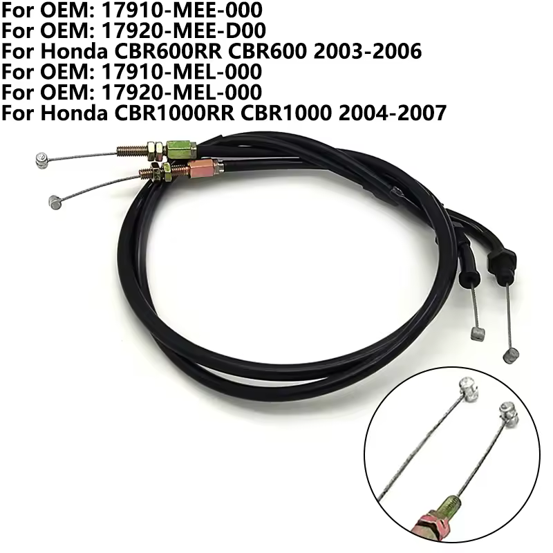Cable del acelerador para Honda CBR600RR CBR600 CBR1000RR CBR1000 17910-MEE-000 17920-MEE-D00 17910-MEL-000 17920-MEL-000