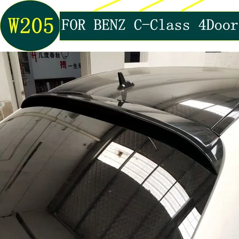 Rear Window Roof Spoiler for Benz W205 C63 C180 C200 C260 C300 C74 High Quality Spoilers by Primer or Black Paint Color