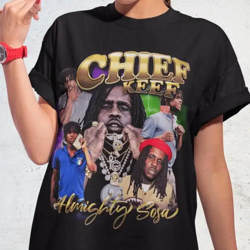 Retro Chief Keef Rap Vintage 90S T Shirt Chiraq Hip Hop O Block Sout