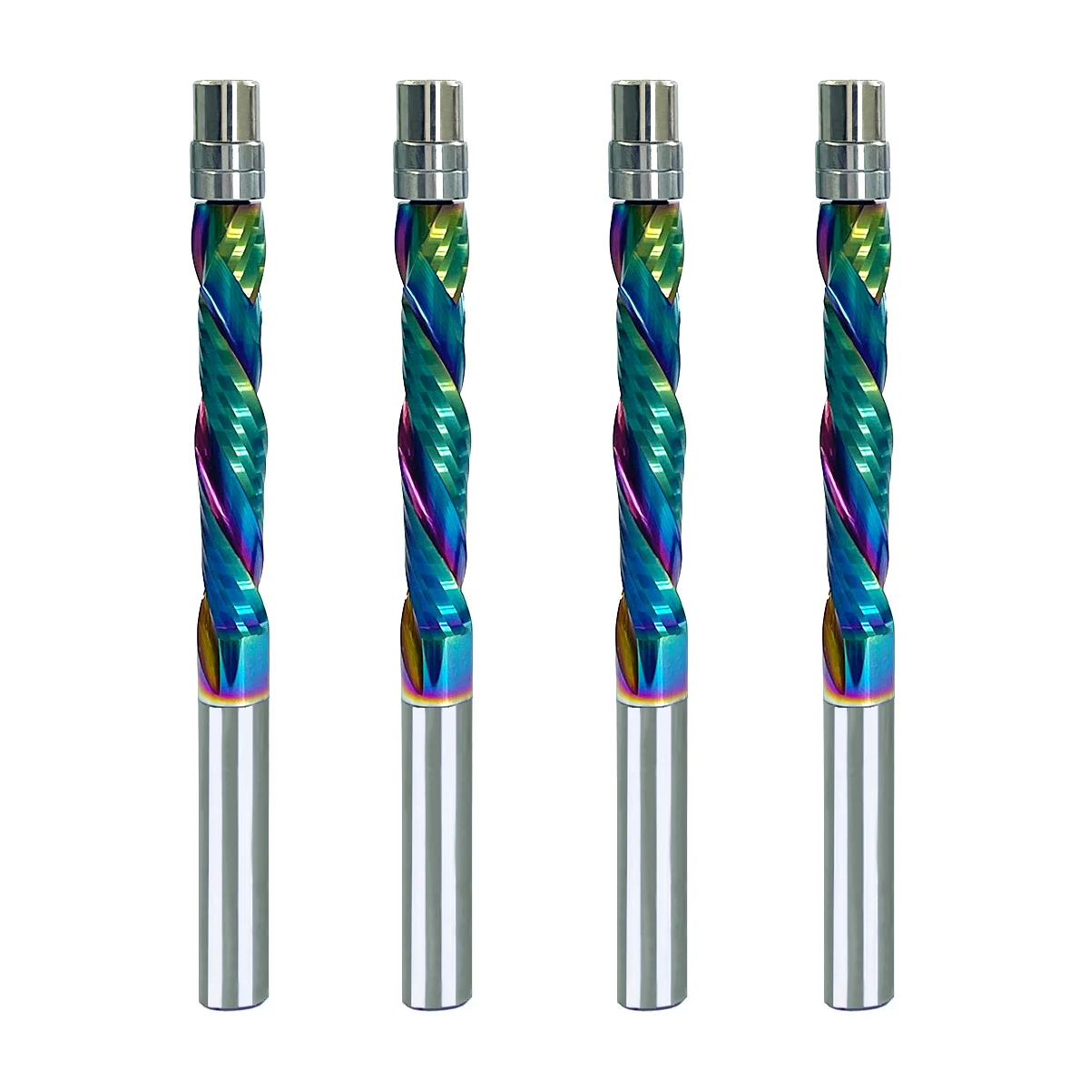 

Vsharp 1 шт., 2 канавки, спиральная заподлицо, 8 мм, деревообрабатывающий триммер, фреза с покрытием DLC, твердосплавный подшипник, управляемая фреза