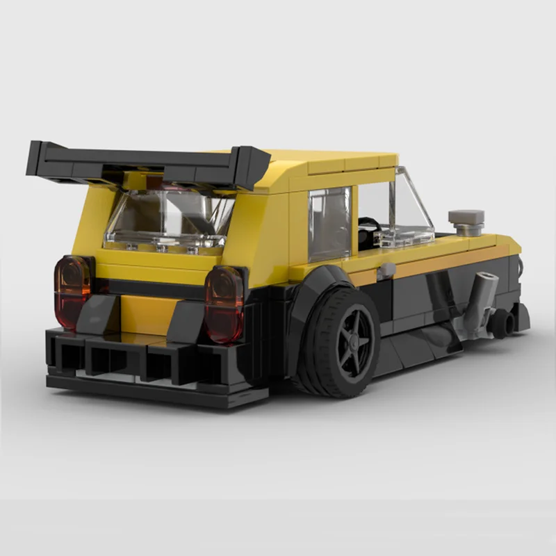 266PCS New MOC ​​Champions City Highway 1981 Reliant Robin Modular Children's Educational Building Blocks Toy Gift view 2