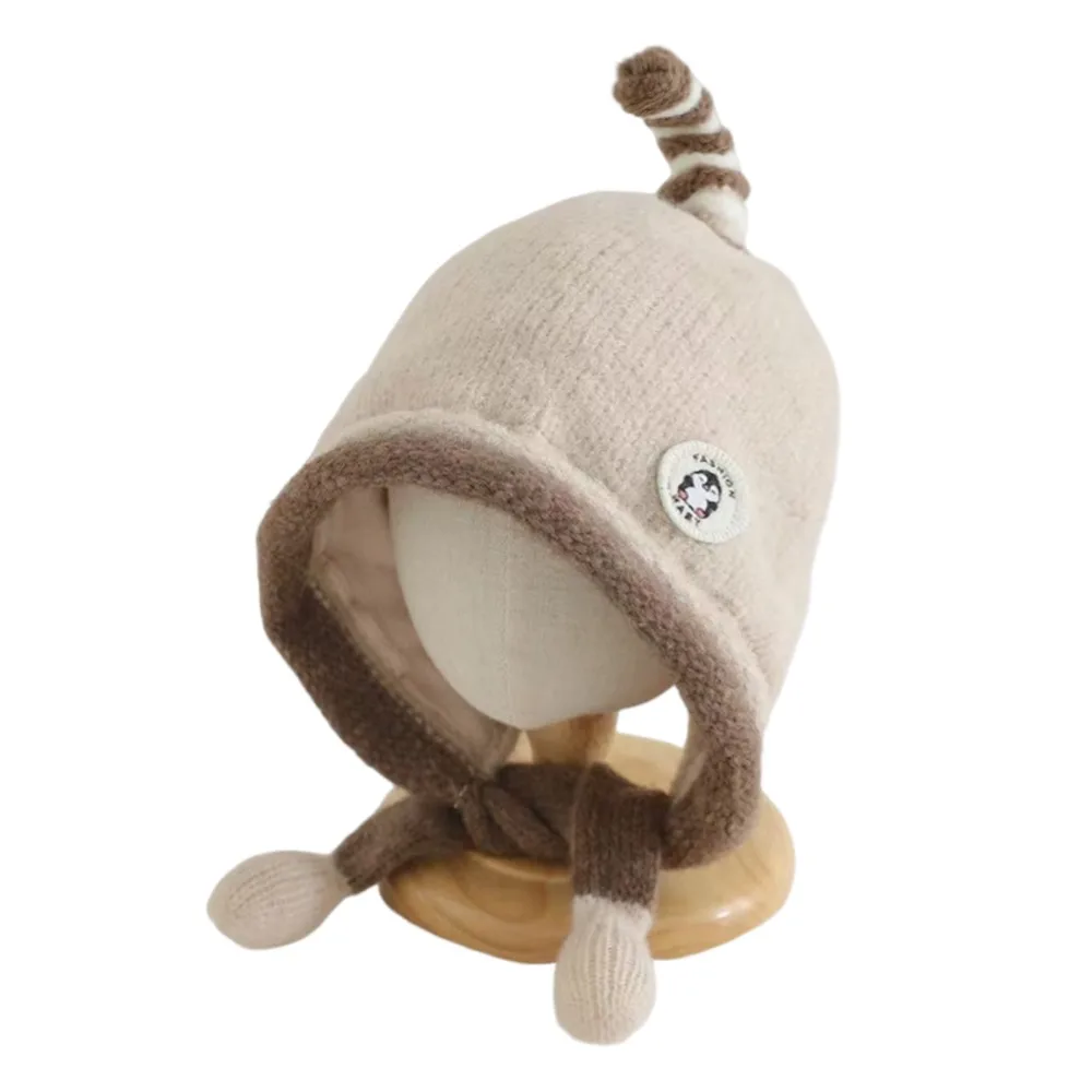 

Модные мягкие детские зимние шапки для детей 1-3 лет, вязаные крючком теплые детские шапки-бини, повседневная милая шапка для новорожденных, детская шапка